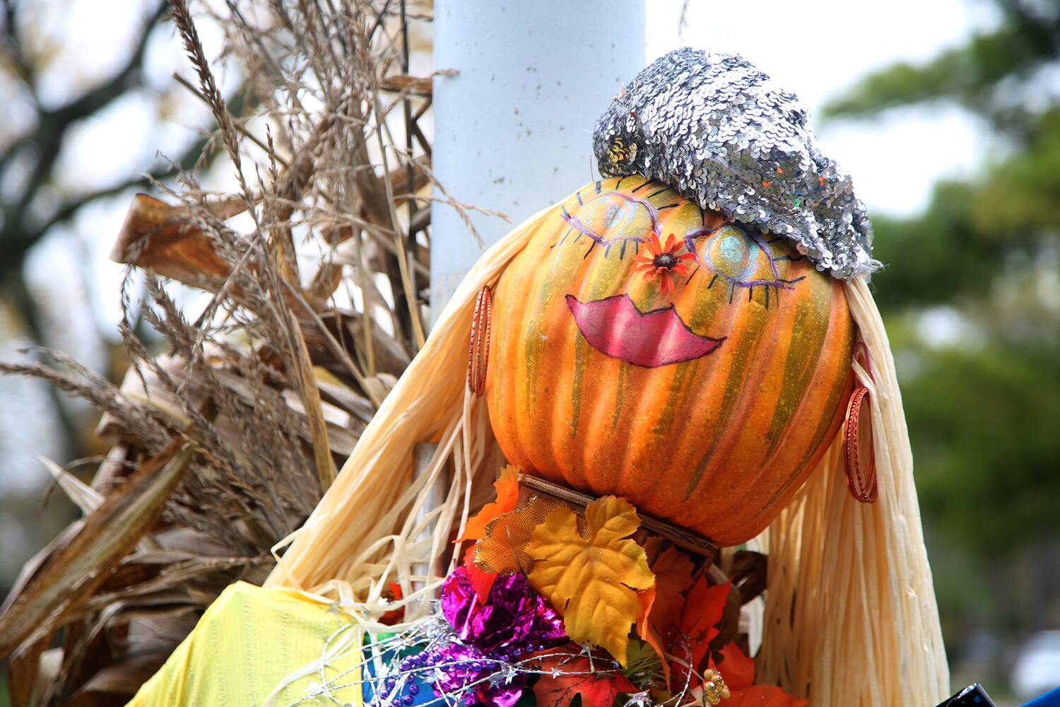 PHOTOS: ‘I’ll take murder hornets for $200 Alex,’ Oakwood’s Scarecrow Row displays creative Halloween fun