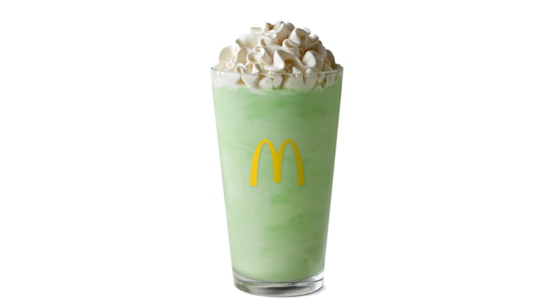 McDonald's Shamrock Shake.