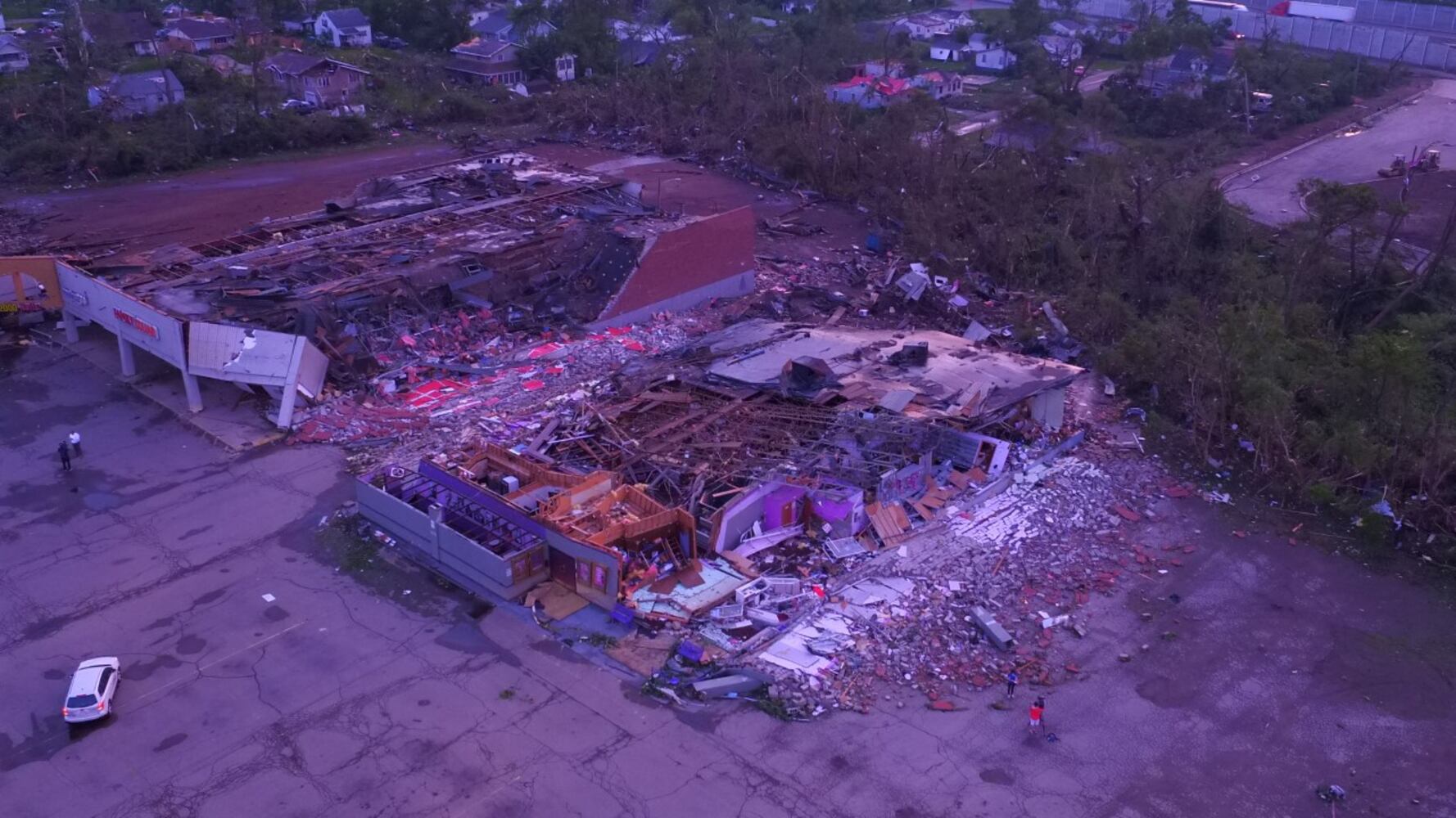 PHOTOS: Drone footage of the damage across Miami Valley