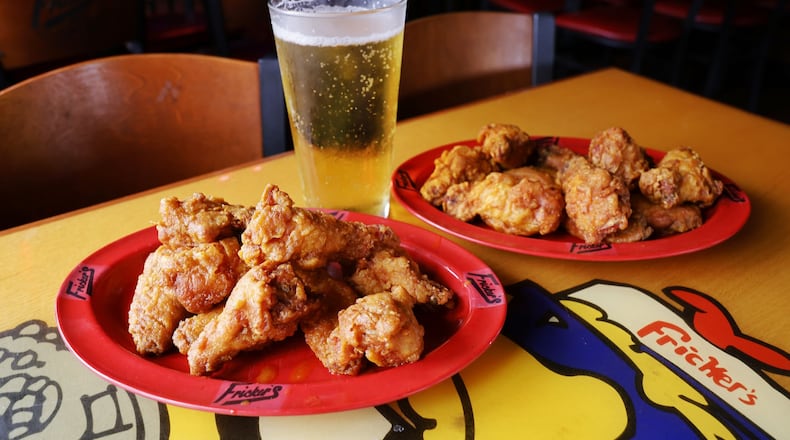 Fricker's Frickin' Chicken wings will cost $2.95 for 10 wings all day Sunday. The special is dine-in only and limited to 10 wings per customer, said Jim Manley, marketing manager. NICK GRAHAM/STAFF