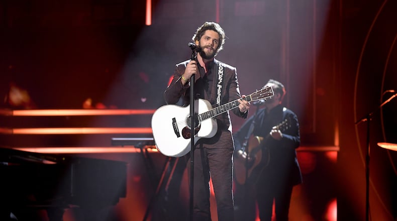NASHVILLE, TENNESSEE - OCTOBER 16: Thomas Rhett performs onstage during the 2019 CMT Artist of the Year at Schermerhorn Symphony Center on October 16, 2019 in Nashville, Tennessee. (Photo by Jason Kempin/Getty Images for CMT/Viacom)