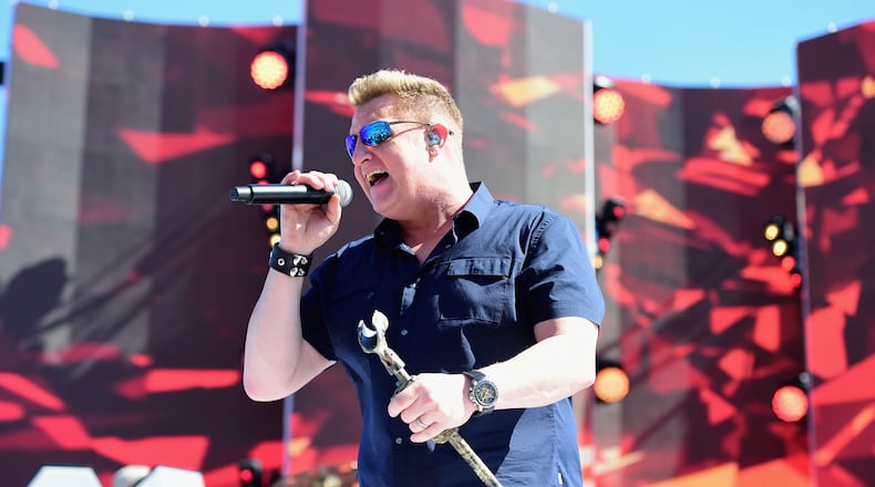 DAYTONA BEACH, FL - FEBRUARY 18:  Rascal Flats lead singer Gary Levox performs during pre race festivities prior to the start of the Monster Energy NASCAR Cup Series 60th Annual Daytona 500 at Daytona International Speedway on February 18, 2018 in Daytona Beach, Florida.  (Photo by Jared C. Tilton/Getty Images)