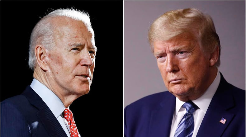 Former Vice President Joe Biden and President Donald Trump (AP Photo, File)