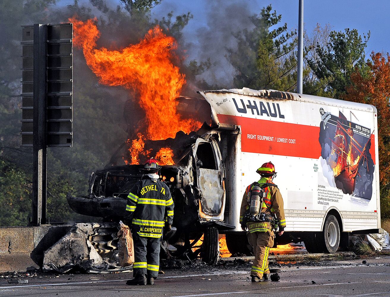 U-Haul Truck Fire