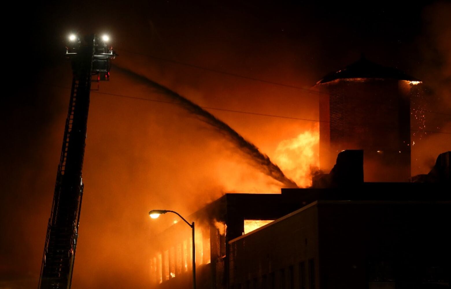 Fire at former Beckett paper mill