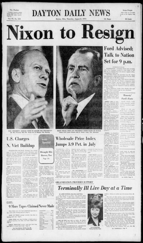 DDN noteworthy front pages through history
