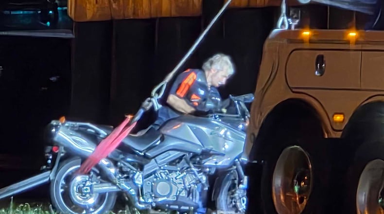 A Dayton teenager was killed in a motorcycle versus a semi-trailer crash Tuesday night in Franklin. Nick Graham/Staff