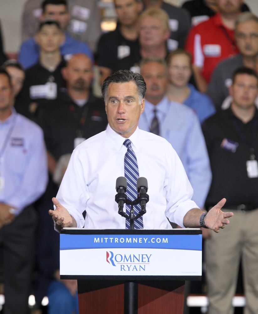 Mitt Romney at Jet Machine in Cincinnati