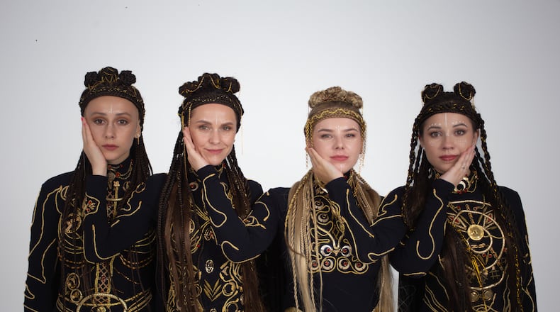 Ukrainian folk group YAGÓDY brings its mesmerizing sound to Yellow Springs for the first time this spring. The show is April 3 at the Foundry Theater, 2025. CONTRIBUTED PHOTO: YAGÓDY