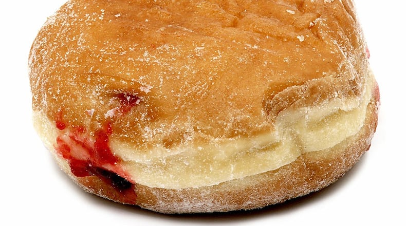 Jelly doughnut. File art.