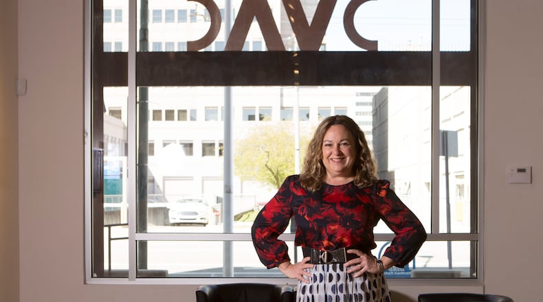 Eva Buttacavoli is the Executive Director of Dayton Visual Arts Center. (TY GREENLEES/STAFF)