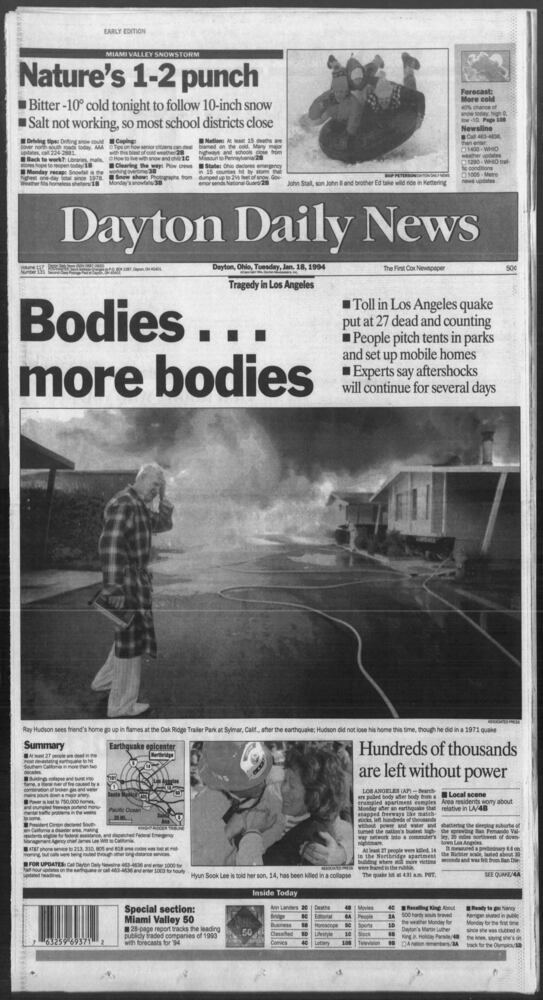 Images: Dayton Daily News covers 1994 record breaking cold