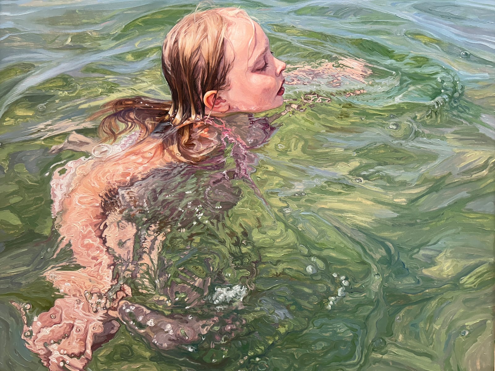 Detail of "Slack Tide", 2008, Oil on canvas, by Laura Sanders. HANNAH KASPER/CONTRIBUTED.