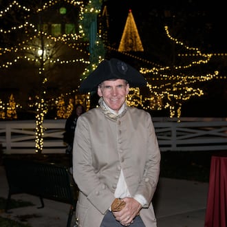 Dayton History President & CEO Brady Kress at Carillon Historical Park during the 30th annual Ringing in the Holidays on Saturday, Nov. 22, 2025. TOM GILLIAM/CONTRIBUTING PHOTOGRAPHER
