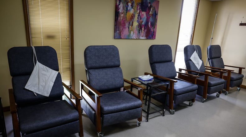 Planned Parenthood Southwest Ohio acquired the Women’s Med Center in Dayton earlier this year, changing its name to to the Dayton Surgical Center of Planned Parenthood Southwest Ohio. Women waited in these chairs after surgery at the Women's Med Center. In October 2025, there were more than 3,000 abortions reported as happening in Ohio, with 946 happening in Montgomery County, according to preliminary data from the Ohio Department of Health. JIM NOELKER/STAFF