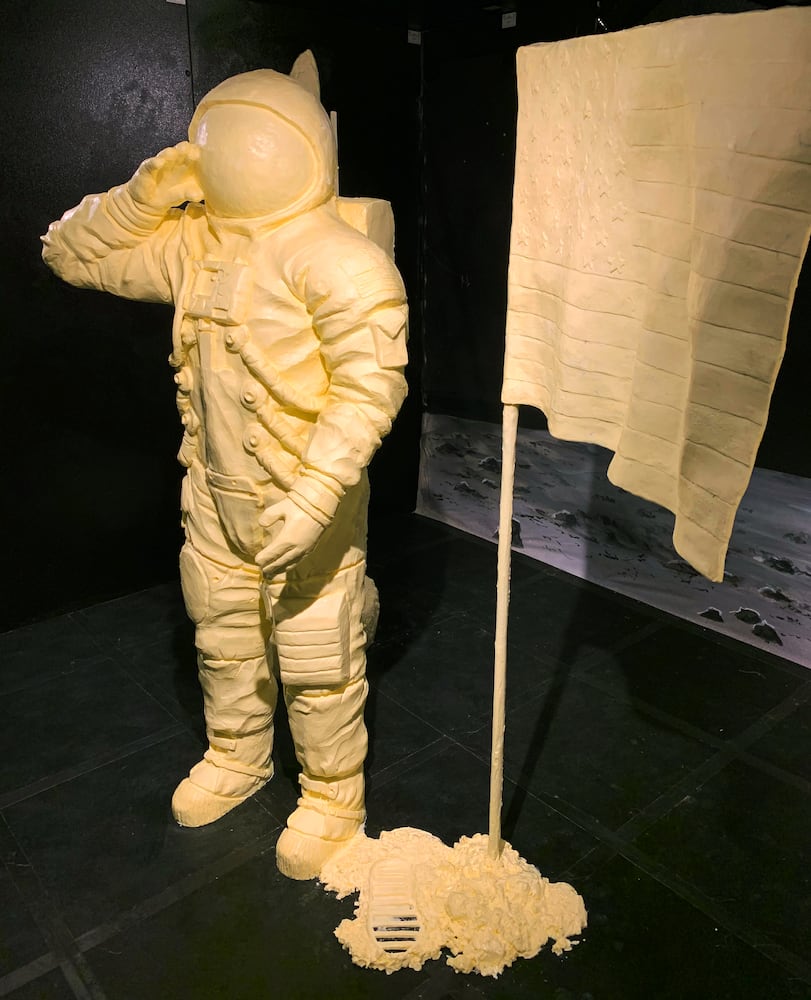 PHOTOS: Historic moon landing re-created in butter