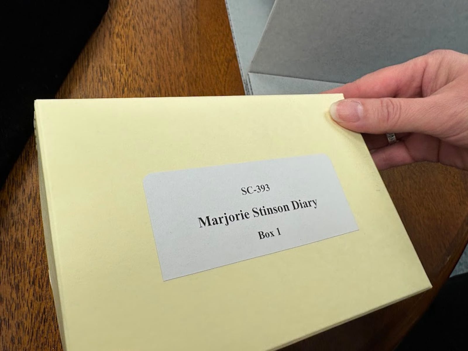 Wright State archivists found the diary of Marjorie Stinson on eBay nearly two years ago. In the diary, Stinson, an early American pilot, writes of traveling to the Wright brothers flying school in Dayton in 1914. THOMAS GNAU/STAFF