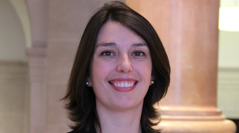 Katherine Ryckman Siegwarth, the Dayton Art Institute’s Kettering Exhibition Coordinator and Curatorial Associate, has curated the museum’s current exhibit ‘Ravaged Sublime.’ Contributed photo.