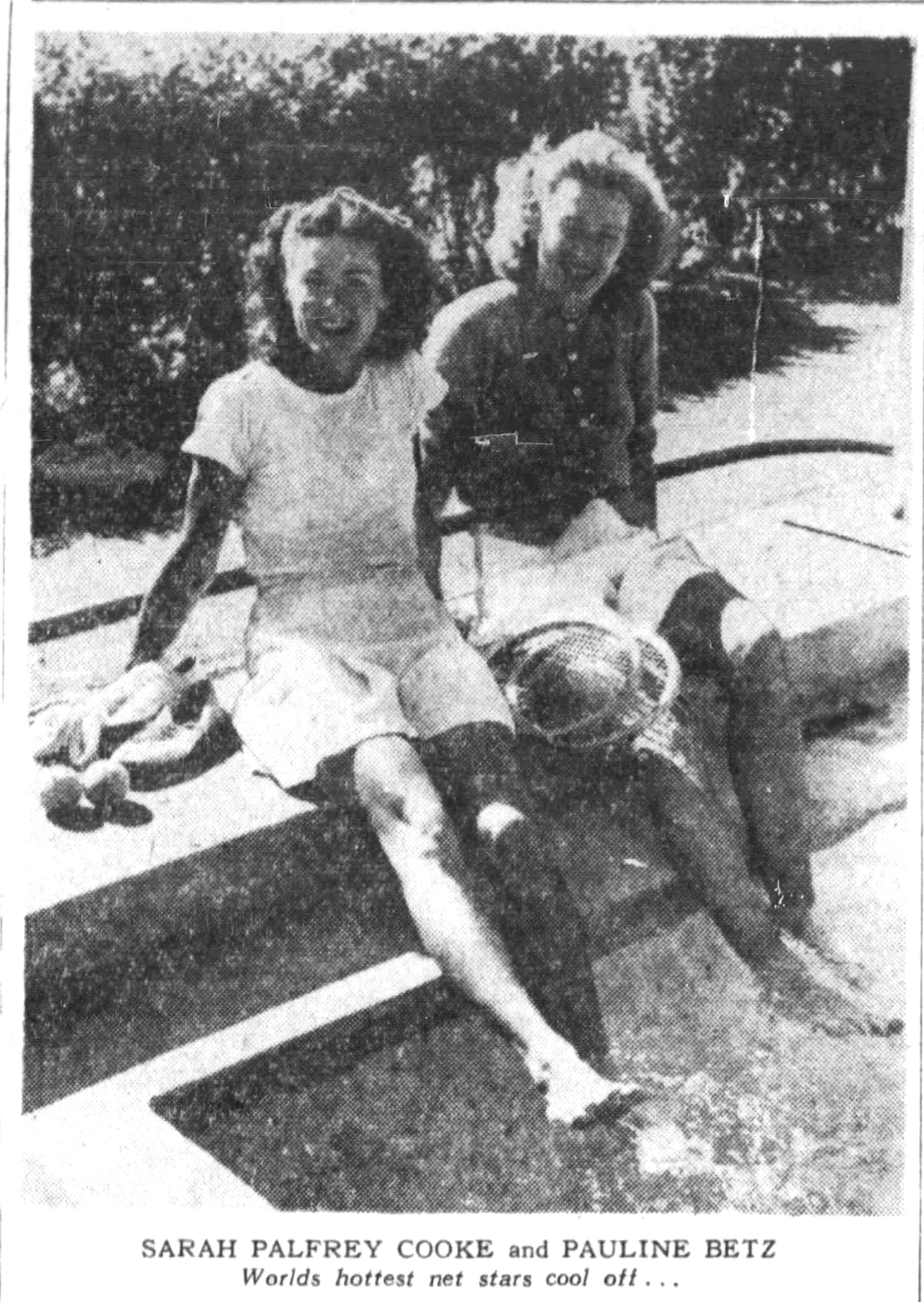 Pauline Betz Addie and Sarah Cooke were long time tennis rivals. DAYTON DAILY NEWS ARCHIVES