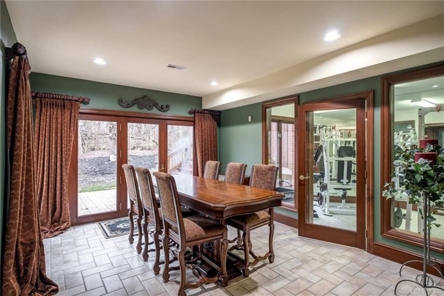 French country-style home offers grand social areas