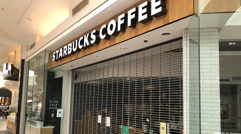 Starbucks has shut down its location inside the Mall at Fairfield Commons, according to an employee of the remaining Starbucks drive-through that operates on the mall's perimeter. MARK FISHER/STAFF