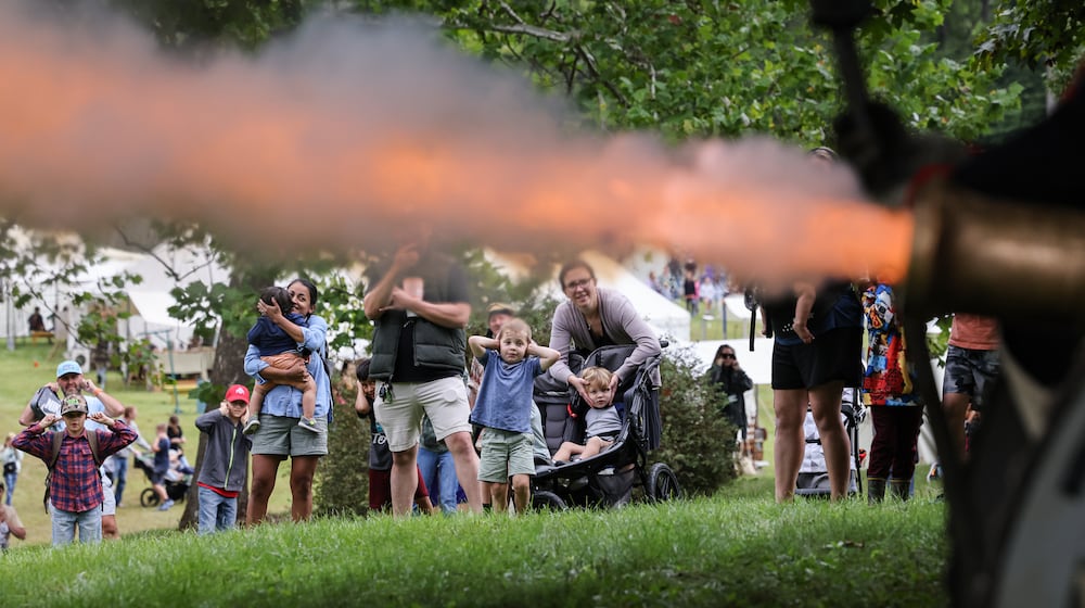 Education Day at the Fair at New Boston was held Friday, Aug. 29 at George Rogers Clark Park in Springfield. Students from area schools, as well as homeschooled students, attended the precursor to the weekend festival, which is a reenactment of the 1780-1810 time period. BRYANT BILLING/STAFF