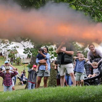 Education Day at the Fair at New Boston was held Friday, Aug. 29 at George Rogers Clark Park in Springfield. Students from area schools, as well as homeschooled students, attended the precursor to the weekend festival, which is a reenactment of the 1780-1810 time period. BRYANT BILLING/STAFF