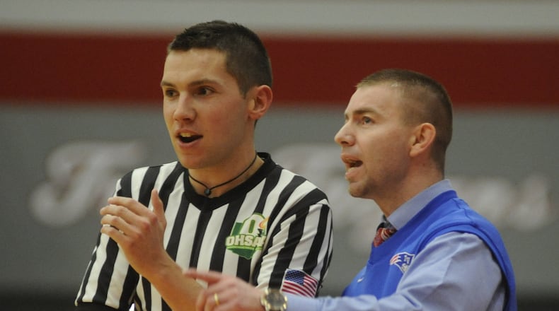 Josh Sagester (right) led Tri-Village to a D-IV boys state basketball title in 2015. MARC PENDLETON / STAFF