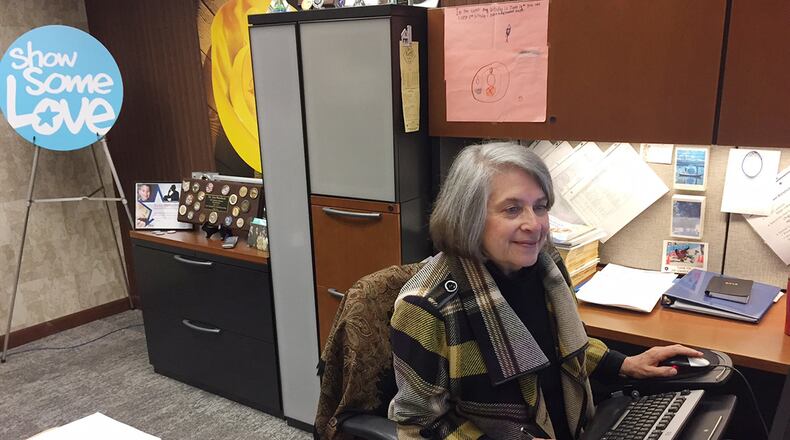 Susy Himelhoch is the local director of the 2018 Ohio Combined Federal Campaign, Dayton District. Her office is at 1940 Allbrook Drive, Bldg. 1, Door 22, Area A, Wright-Patterson Air Force Base. The campaign’s local push will be until Nov. 16. (Skywrighter photo/Amy Rollins)