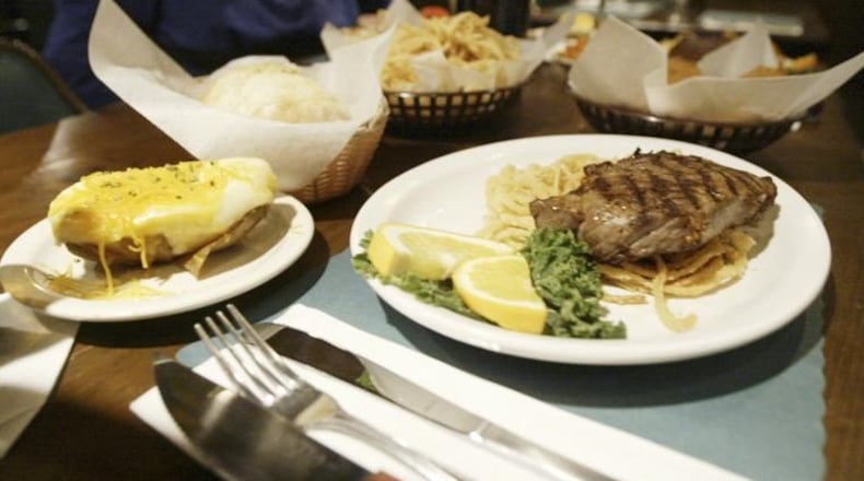 A New York Strip Steak at the Buckhorn Tavern. 2010 staff file photo by Teesha McClam.