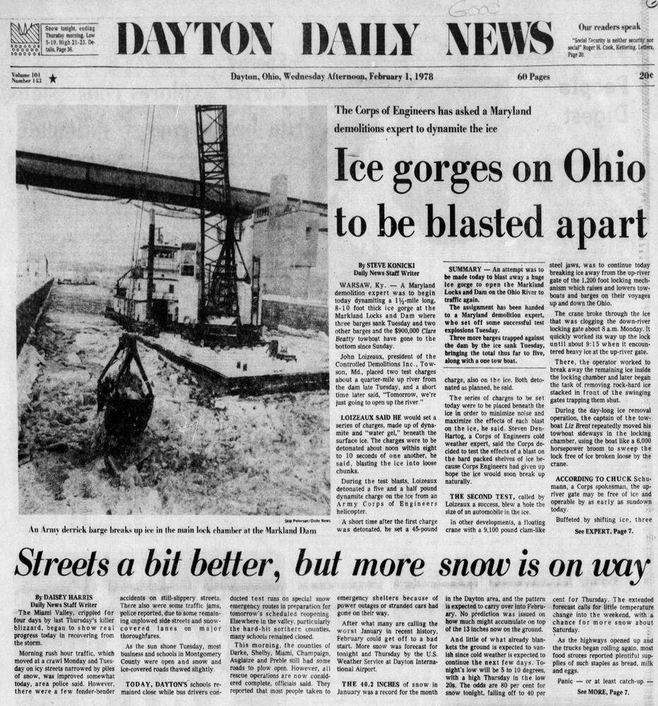 Winter Blizzard of 1978 Dayton