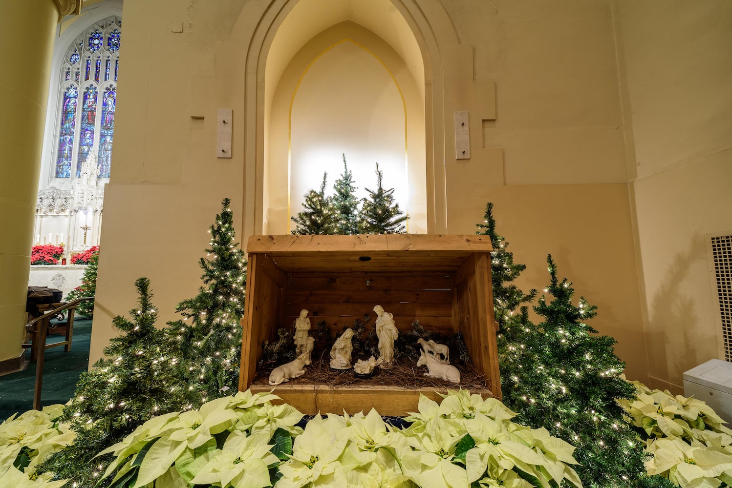 PHOTOS: A look inside Holy Angels Catholic Church decorated for Christmas