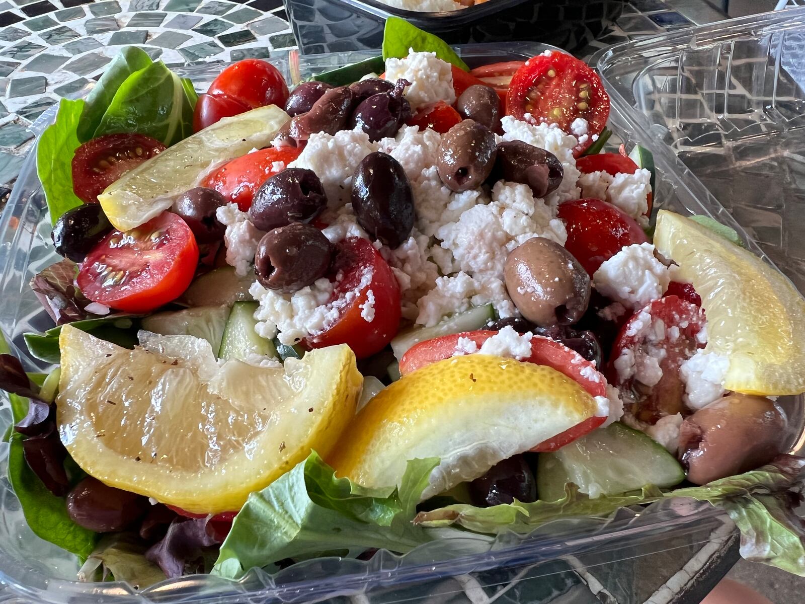 The Greek salad from Azra's at 2nd Street Market. ALEXIS LARSEN/CONTRIBUTED