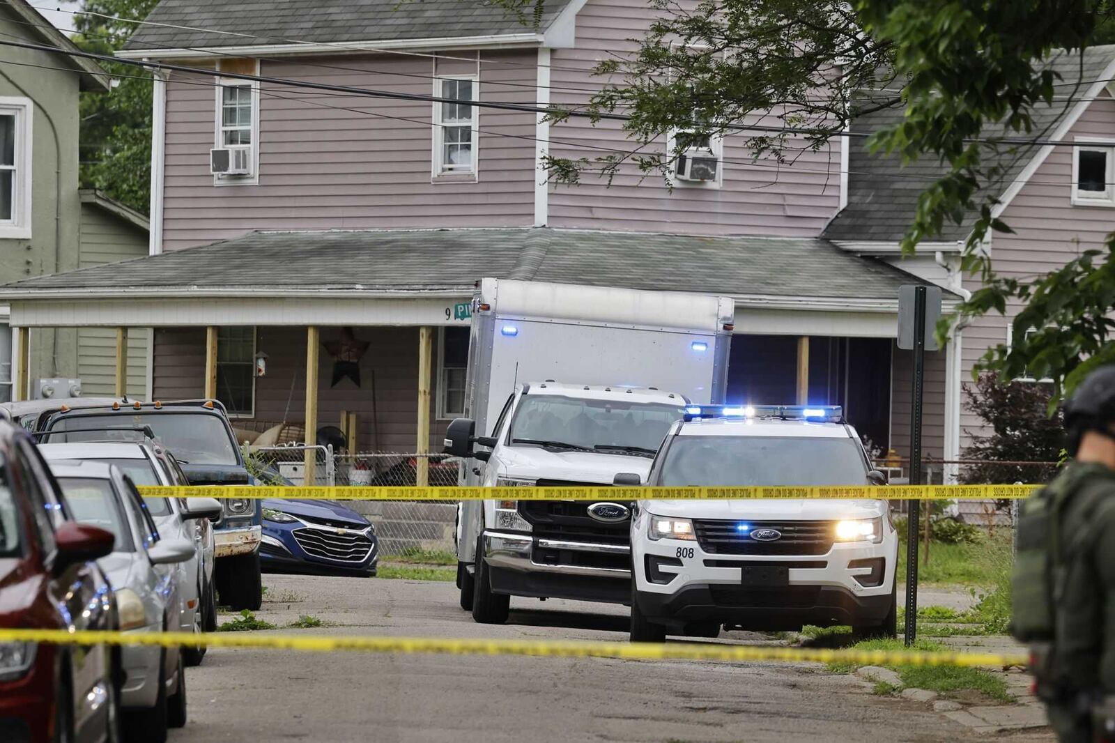 One person is dead and another was injured in a police officer-involved shooting in Middletown Tuesday, May 27, on Garden Avenue, according to the Ohio Bureau of Criminal Investigation. Nick Graham/Staff Photo