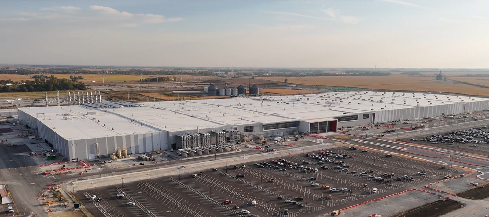 The L-H Battery Co. plant near Jeffersonville, a joint venture of Honda and LG Energy Solution. This photo was taken in September 2025. L-H Battery photo.