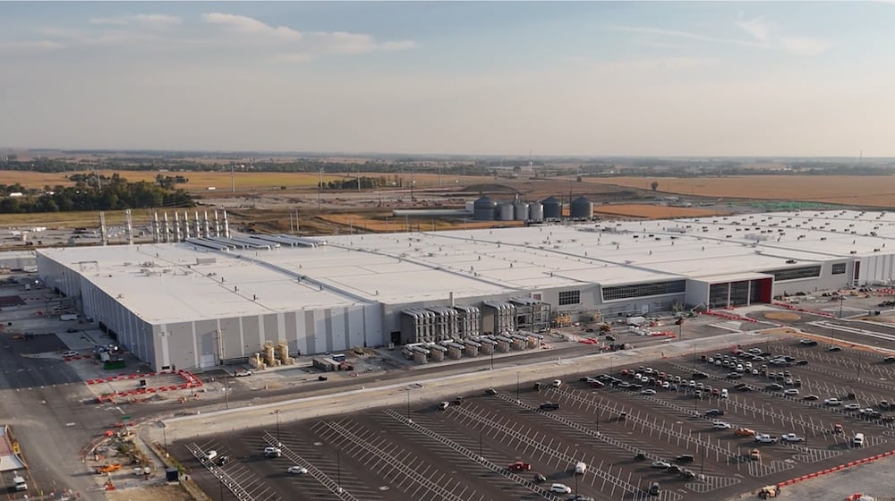 The L-H Battery Co. plant near Jeffersonville, at one time a joint venture of Honda and LG Energy Solution. This photo was taken in September 2025. L-H Battery photo.