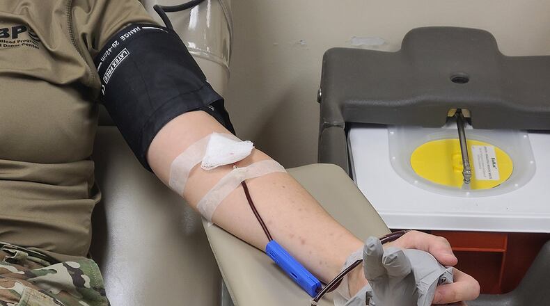 The 88th Medical Group’s Blood Donor Center is testing donors for COVID-19 to create a roster of eligible donors for its COVID-19 Convalescent Plasma Program at Wright-Patterson Air Force Base. The BDC has joined the Department of Defense’s effort to collect 8,000 COVID-19 convalescent plasma units by the end of September. (U.S. Air Force photo/Staff Sgt. Jonathan Flanagan)