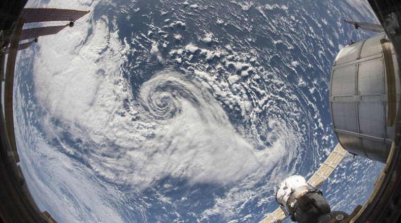 A view from space from the camera lense of astronaut Terry Virts. CONTRIBUTED