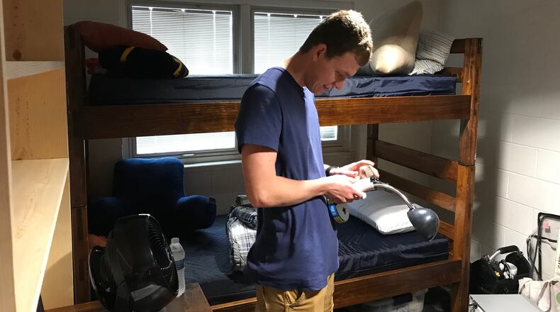 Logan Cole, victim of a West-Liberty school shooting in January 2017, is now an incoming freshman at Cedarville University. STAFF PHOTO