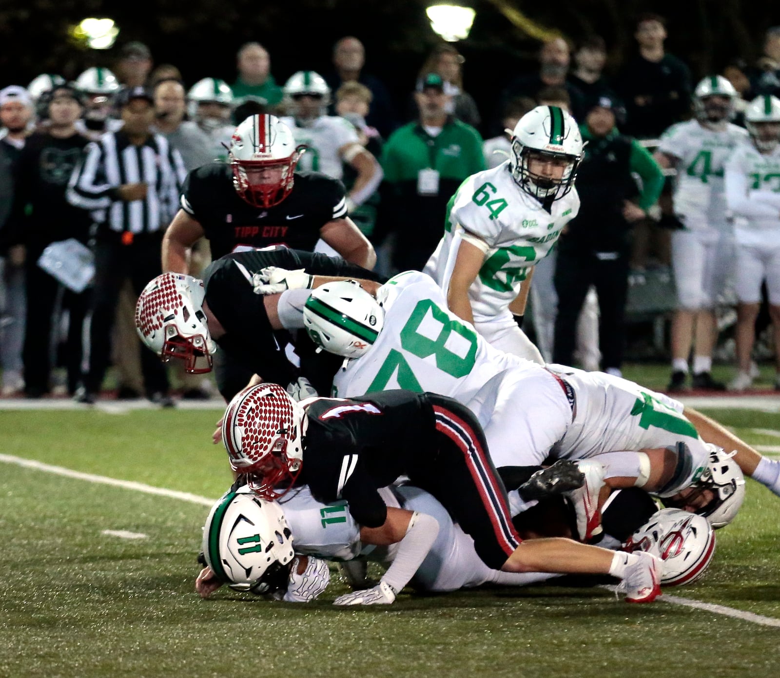 Badin travelled to face Tippecanoe in a Division III, Region 12 semifinal game on Friday, Nov. 14, 2025, in Tipp City. STEVEN WRIGHT / STAFF