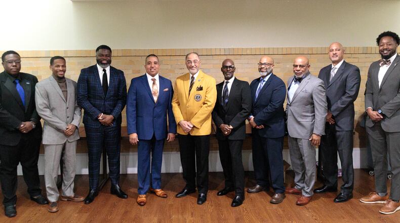 Parity Inc's Top Ten African American Males honorees for 2024 are (from left) Tommy McGuffey Jr., Isaiah Williams, Craig Walder, Timothy DeVaughn, Robert Estelle Jr., Wayne Arrington, K. Duane Martin, Quinnan Howard, Craig Jones and Christopher James. CONTRIBUTED PHOTO