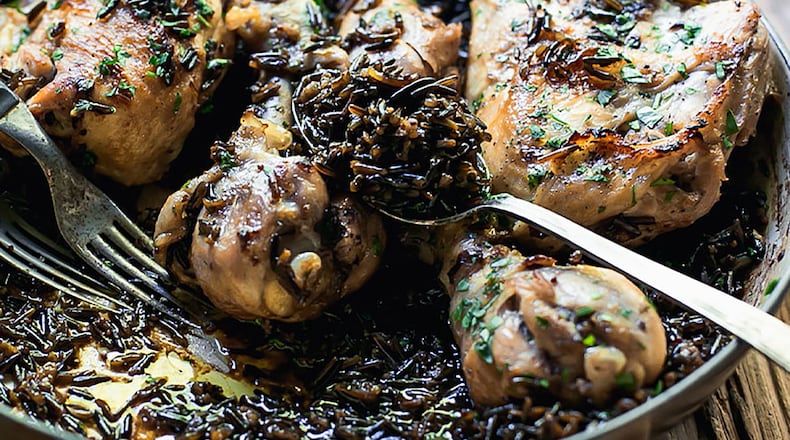 Cider Braised Chicken. USA RICE