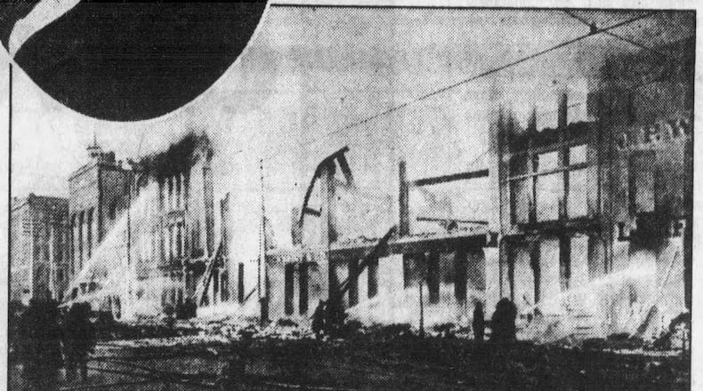 In the year 1900, Dayton experienced the largest fire in the city's history. DAYTON DAILY NEWS ARCHIVES