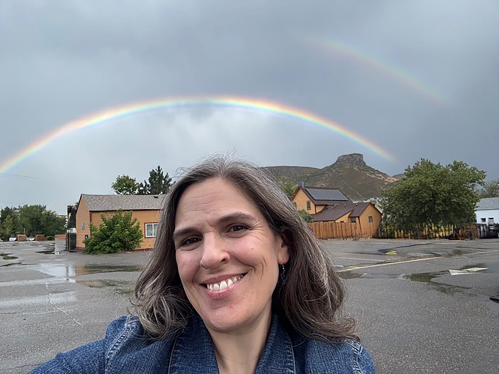 Susannah Horwitz outside her office in Golden, Colorado. She enjoys taking her patients out on the trails behind her office to help in their recovery. CONTRIBUTED