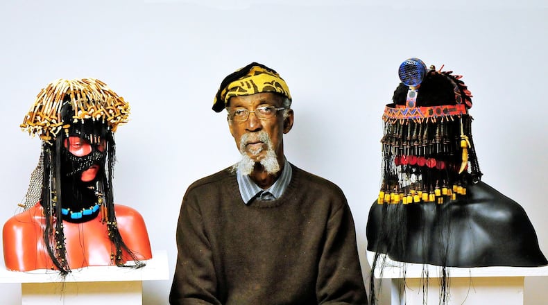Artist Bing Davis has found inspiration at Mendelson’s for many of his art projects, including these Urban Masks. His Urban Mask #1 is part of his Cultural Warrior Series. It’s made of clay and found objects and was commissioned for the Dayton Metro Library downtown as part of the re-imagining works project in collaboration with the Dayton Art Institute. CONTRIBUTED