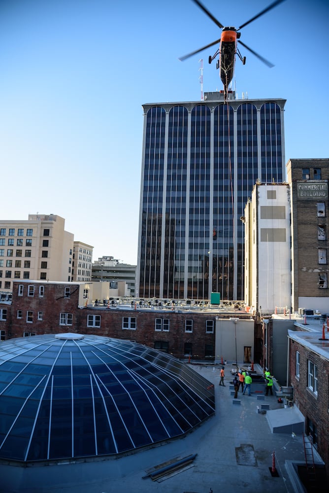 PHOTOS: Special delivery to Dayton Arcade