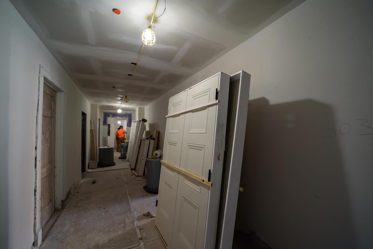 Dayton Arcade construction October 2020