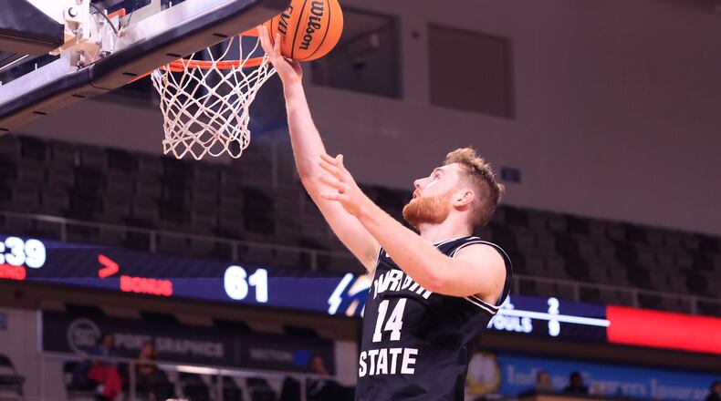 Wright State's Brandon Noel, shown earlier this season, scored 22 points Thursday in the Raiders' win at Detroit. Wright State Athletics photo