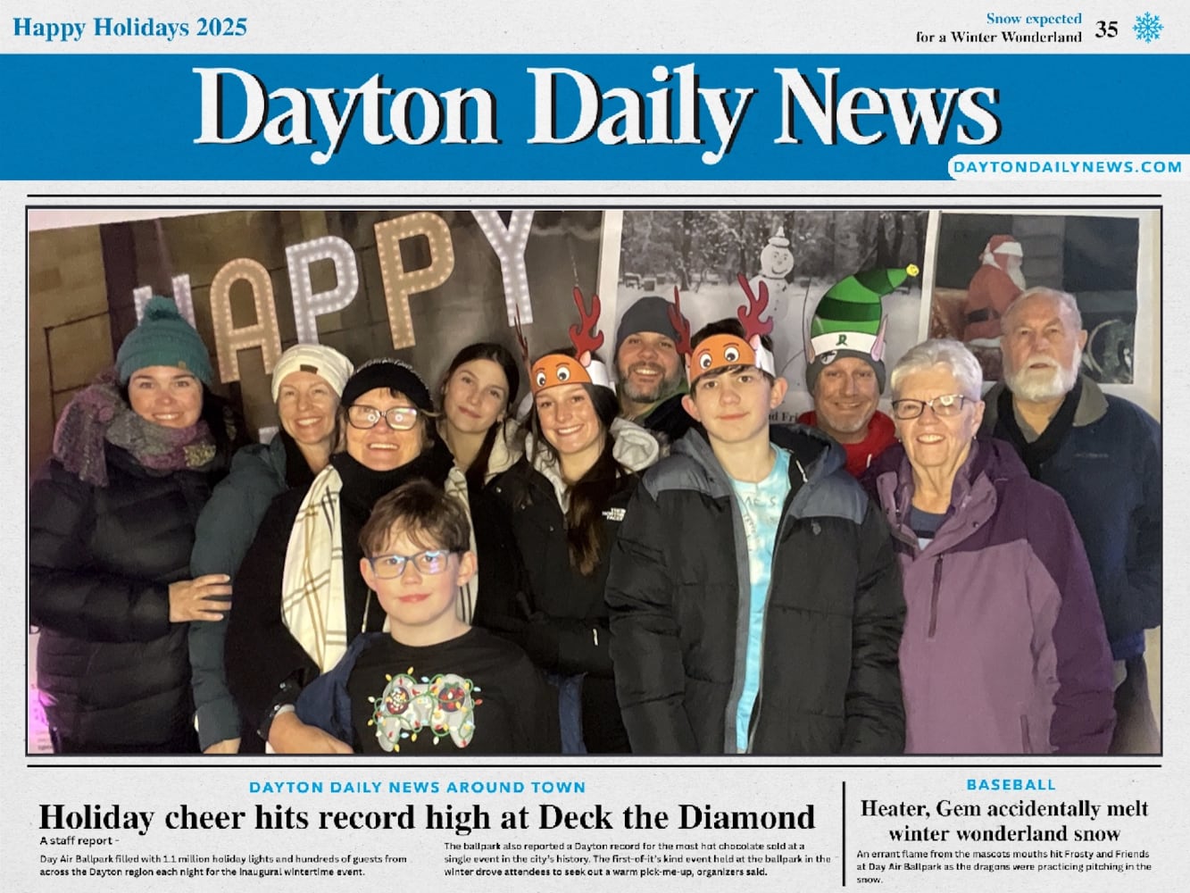 Did we spot you at Deck the Diamond?