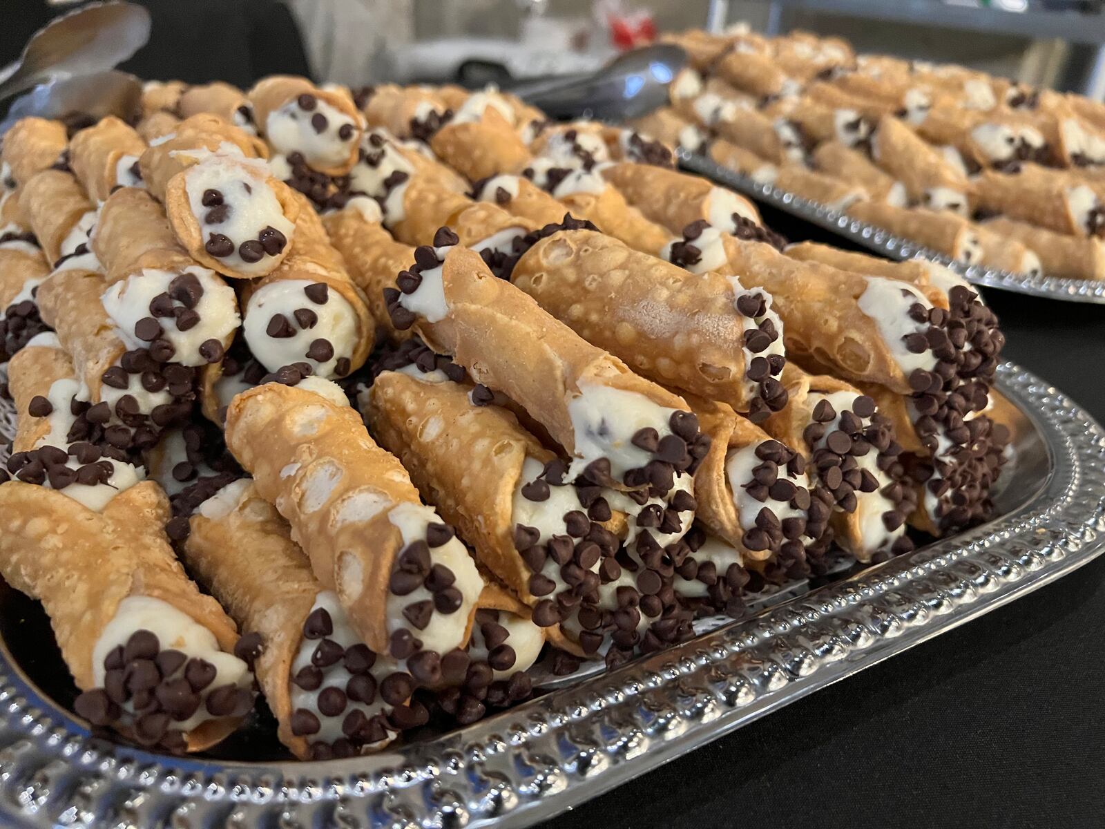 The team from Amber Rose brought trays of chocolate chip cannoli to Sneak Peek to Winter Restaurant Week. 